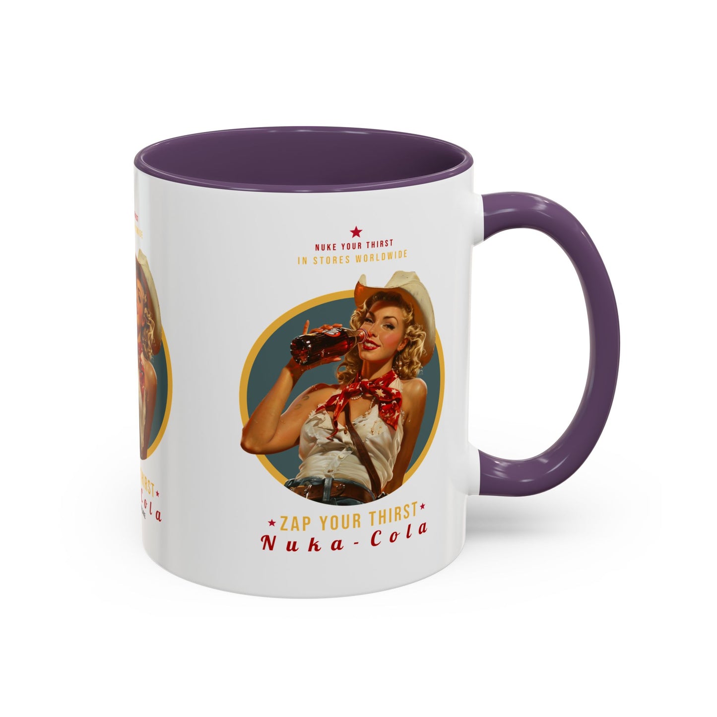 Apocalyptic Anime Coffee Mug — Nuka Cola Soda Girl Accent Mug (11/15oz)
