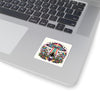 Rainbow UFO Sticker