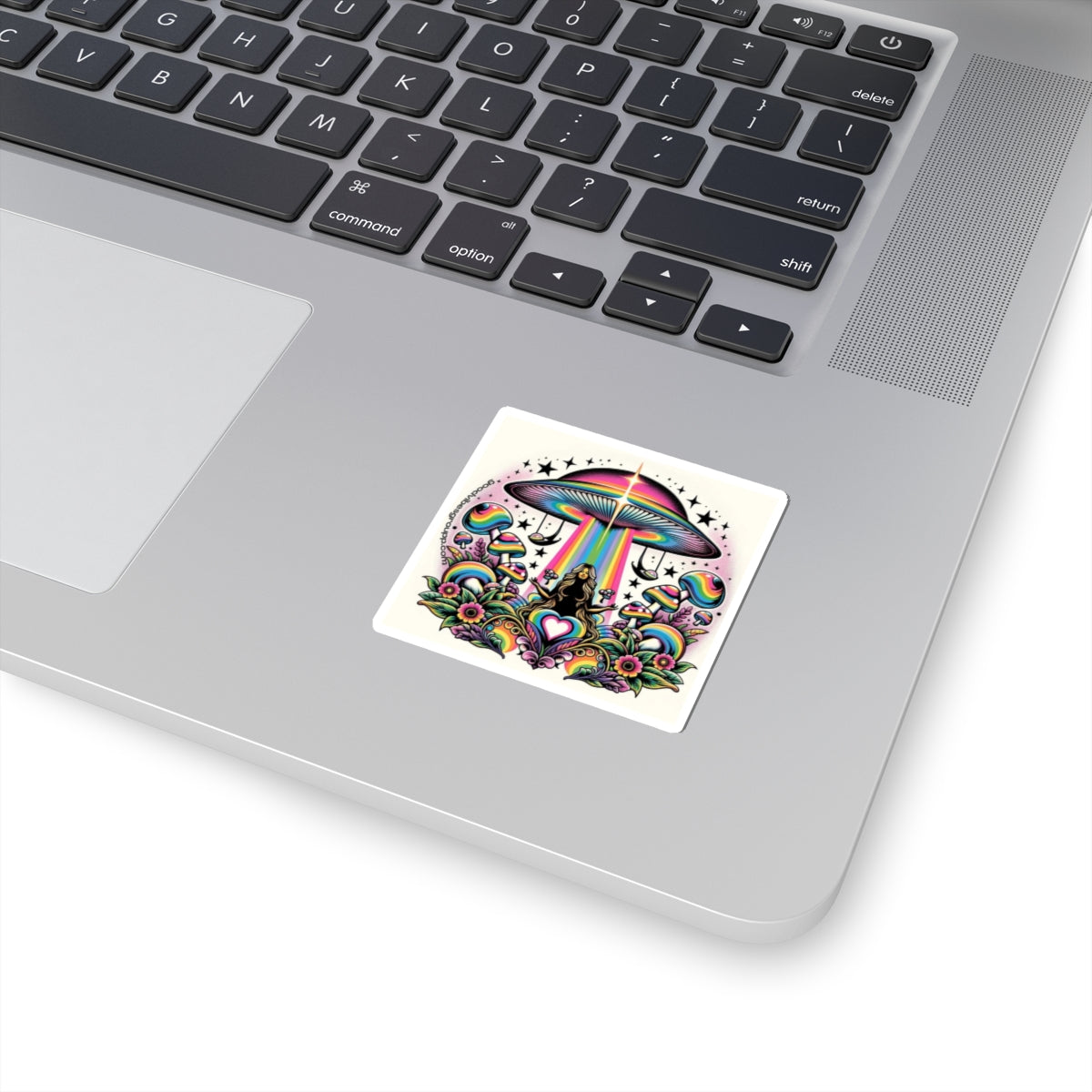 Rainbow UFO Sticker