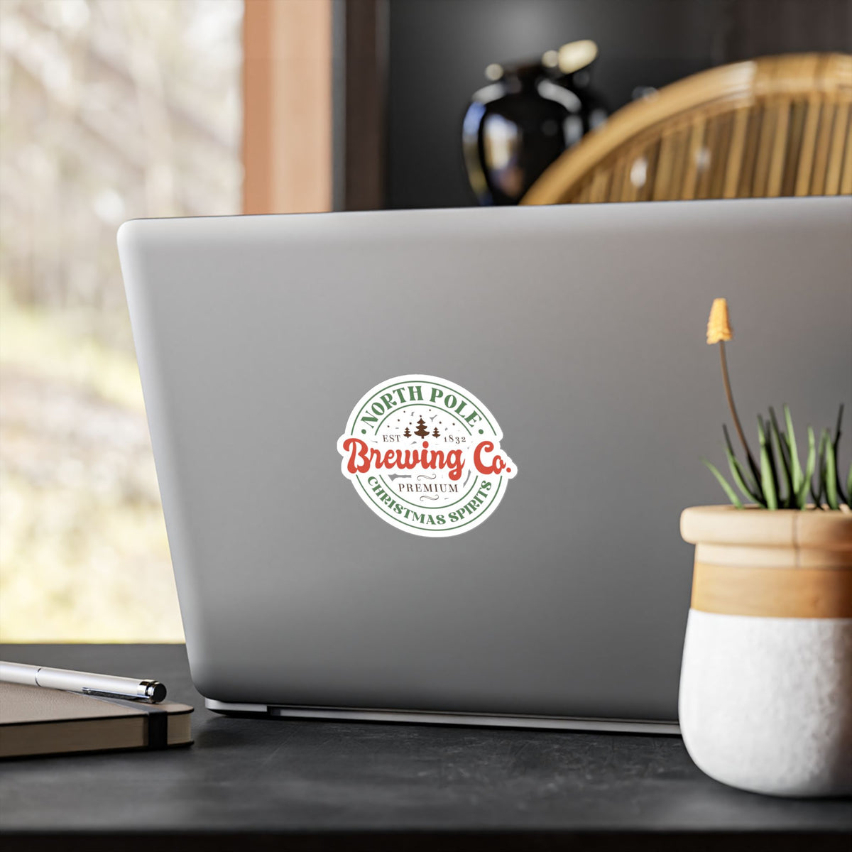 North Pole Brewing Co. Kiss-Cut Vinyl Sticker — Christmas Spirits Holiday Decal