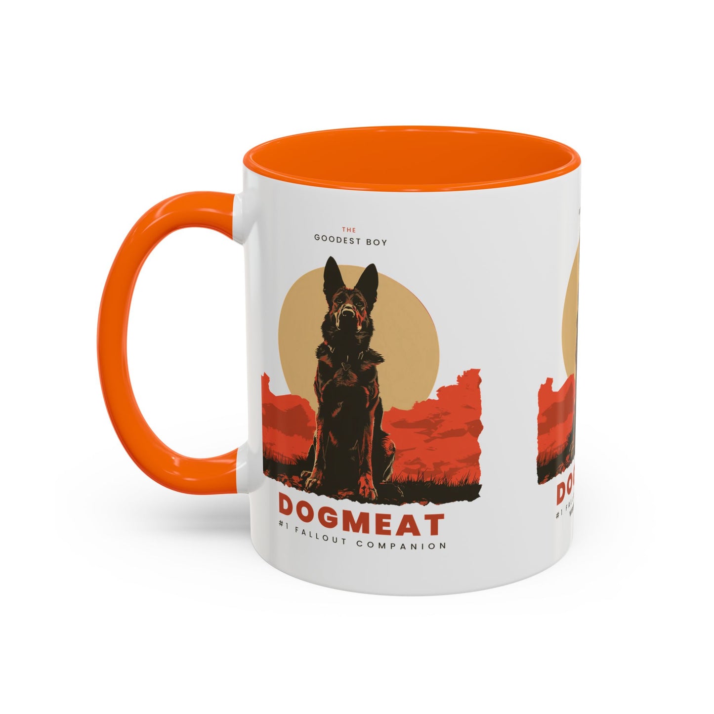 Dogmeat Fallout Mug — Retro K9 Accent Coffee Cup (11/15oz)