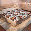Christmas 'Birthday Boy' Velveteen Plush Blanket – Funny Holiday Portrait Throw
