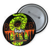 Snake Skin Pin - "Bite Me Harder" Green, Orange and Black - Fall Halloween 2026