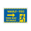 Vault-Tec Fallout Shelter "This Way to Vault" Die-Cut Sticker
