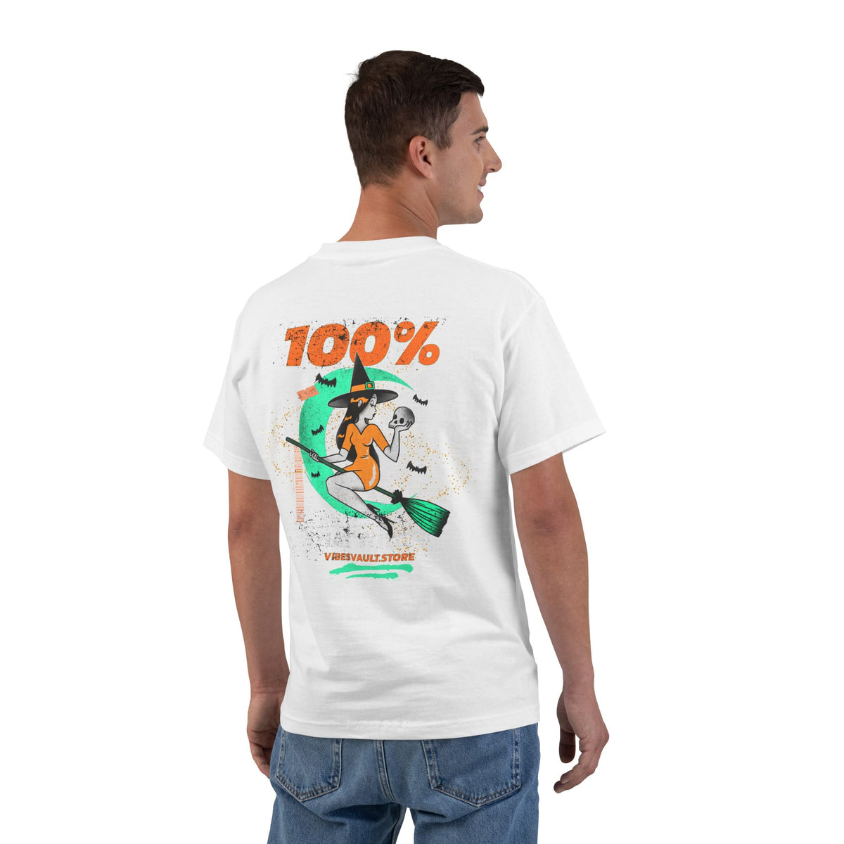 100% That Witch - T-shirt Top - Magic Bats Moon Graphic Tee - Fall Halloween 2026
