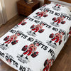 No Lifts No Gifts Santa Velveteen Plush Blanket