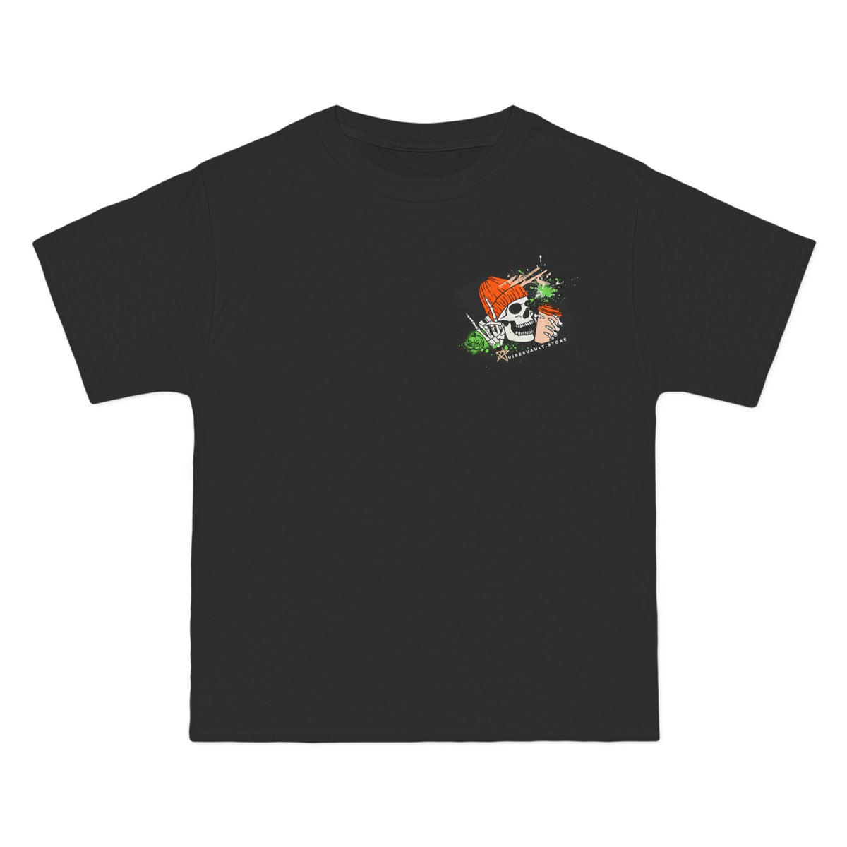 Love Fall Skull Coffee Rock - T-shirt Top - Retro Graphic Tee - Fall Halloween 2026