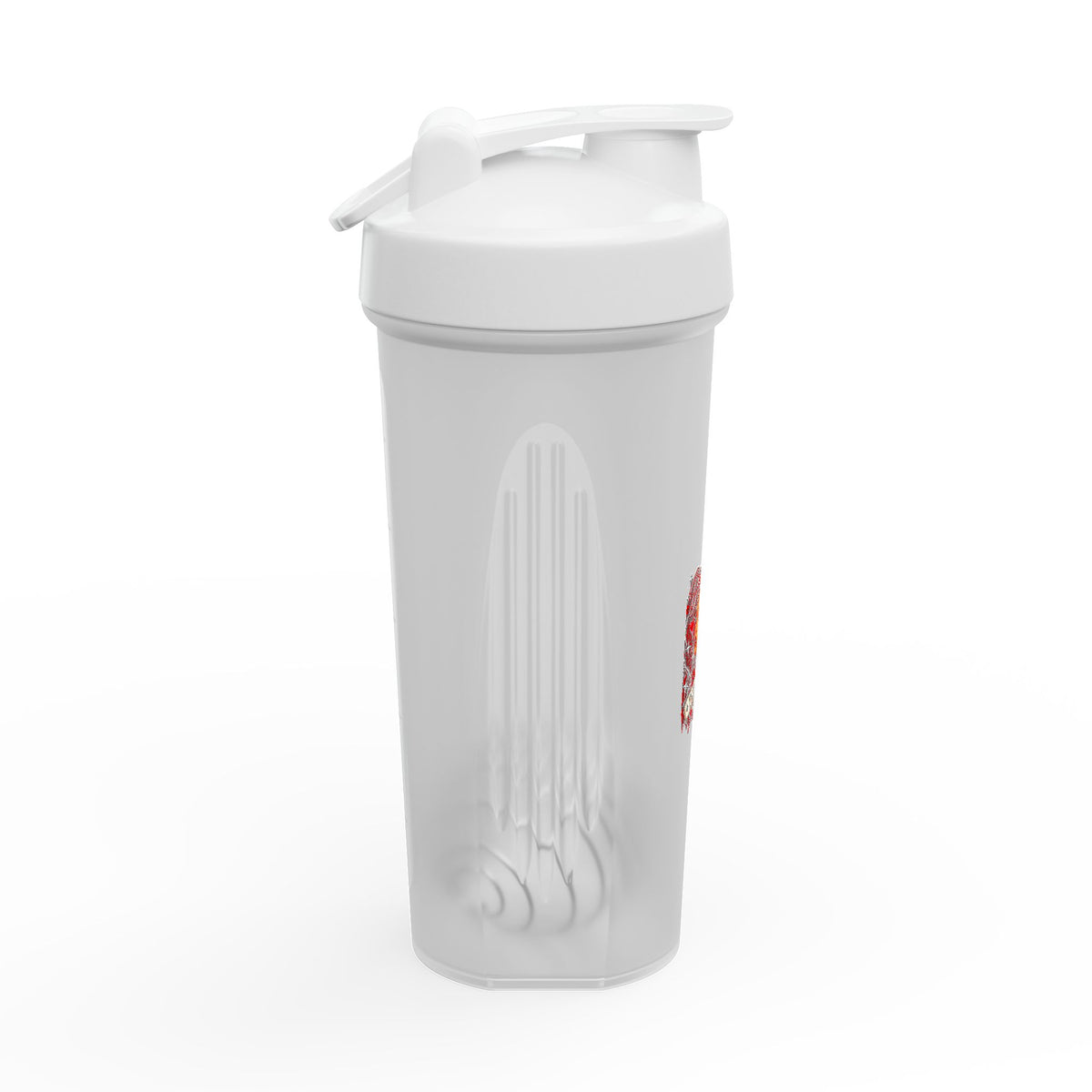 Red Roses Chrome Portrait Protein Shaker