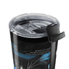 Black Cat Poster 20oz Insulated Tumbler — Blue-Eyed Halloween Movie Night Design— Halloween 2026