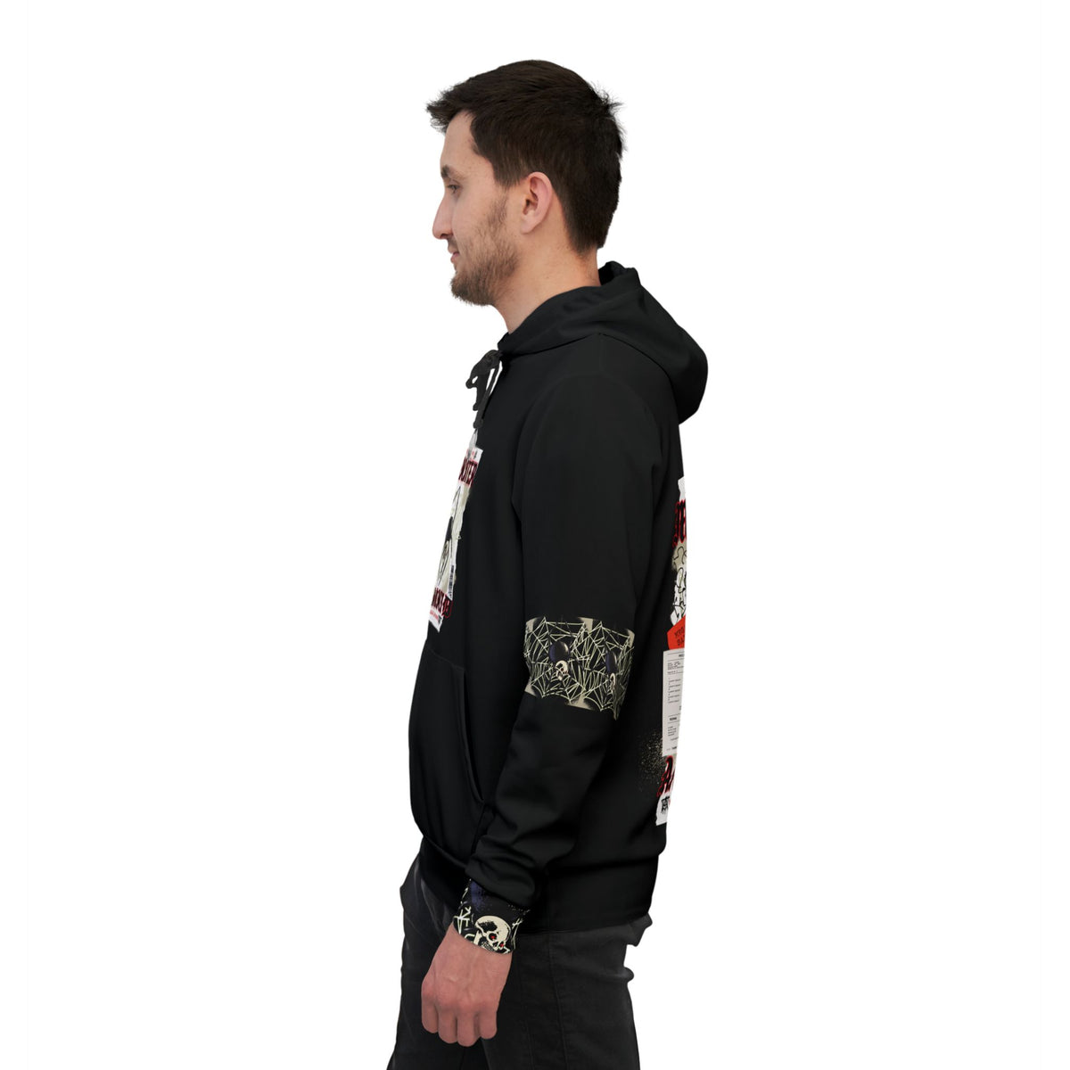 Monster Arachnid Hoodie — Gothic Spider Graphic Athletic Pullover