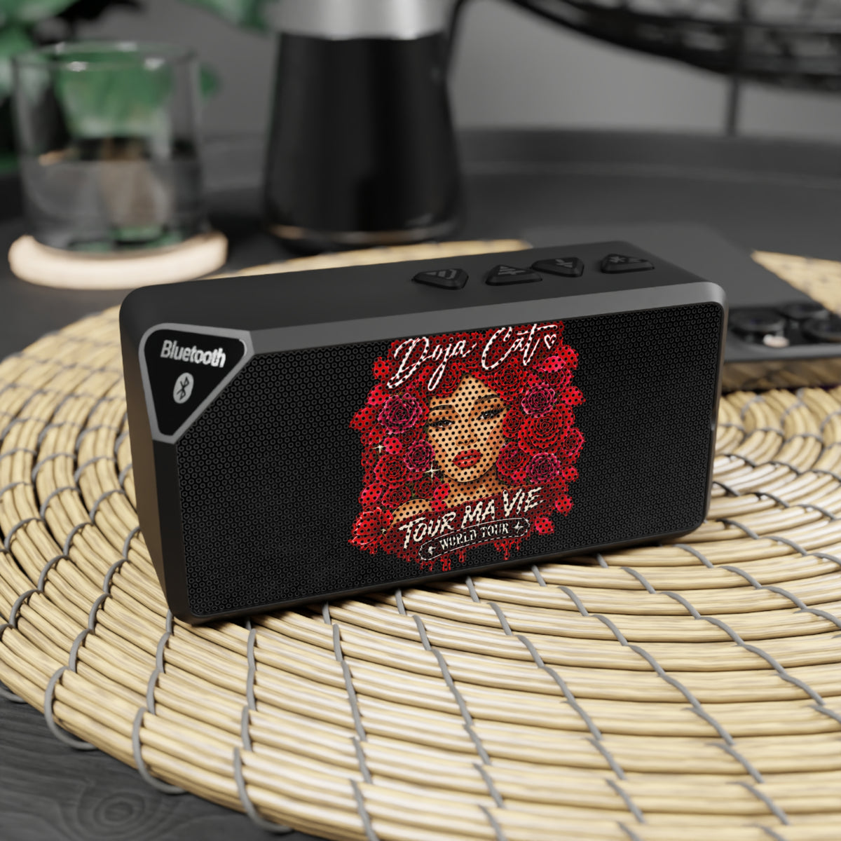 Rose Mosaic Portrait Jabba Bluetooth Speaker