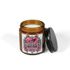 Pink Heart Chrome Eye Amber Jar Soy Candle