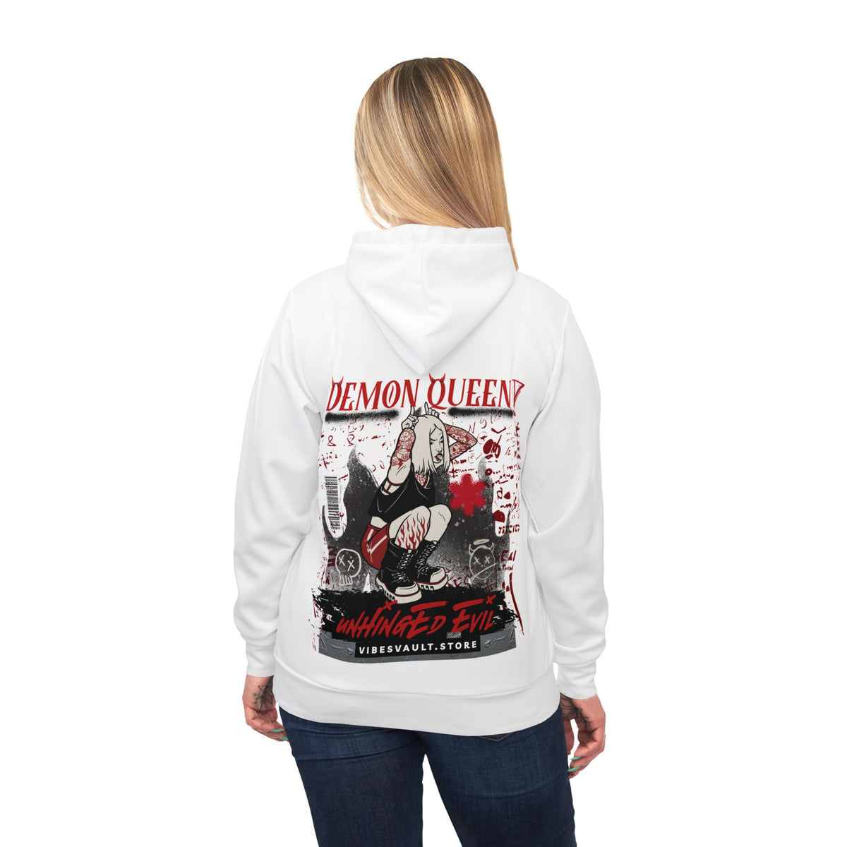 Demon Queen Athletic Hoodie – Anime Graphic Streetwear
