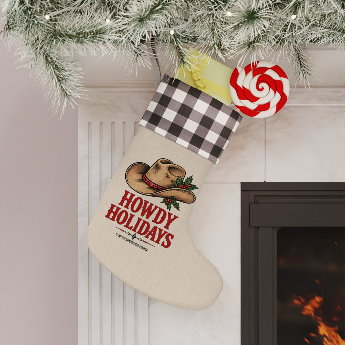 HOLIDAY Howdy Holidays Christmas Stocking