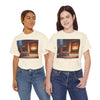 Cozy Fireplace Cat T‑Shirt