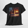 Cozy Fireplace Cat T‑Shirt