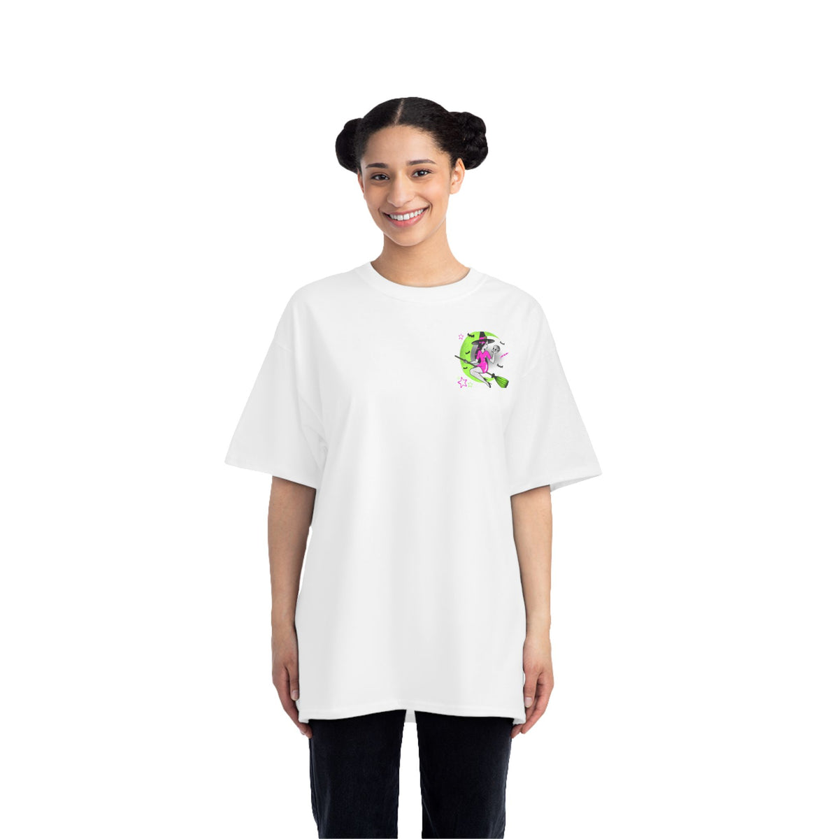 100% That Witch - Shirt Pink Green Neon - T-shirt Top - Retro Graphic Tee - Fall Halloween 2026
