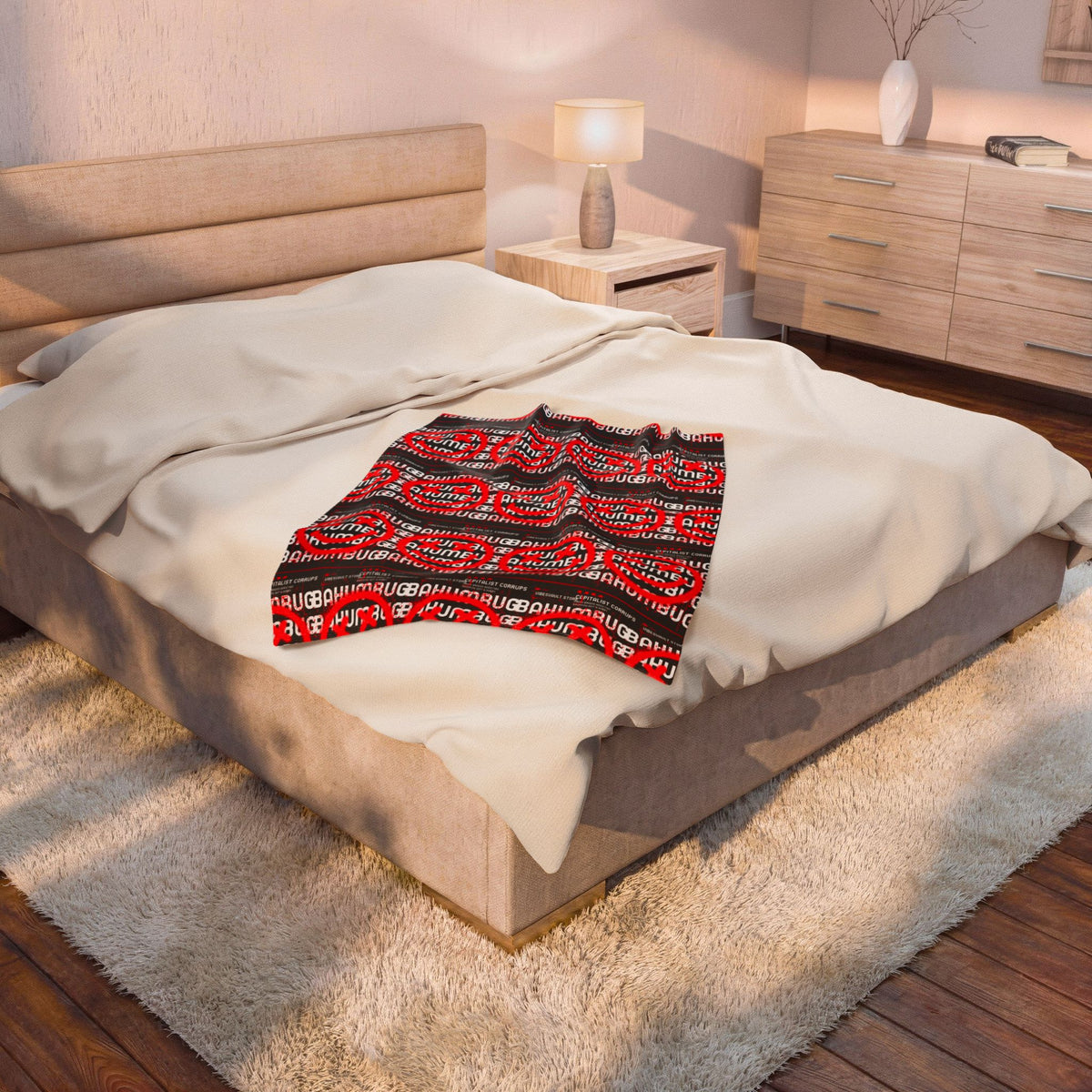 Bah Humbug Funny Meme Velveteen Plush Blanket