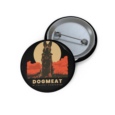 Dogmeat Retro Pin Button — Vintage Fallout-Inspired Dog Companion Badge