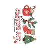 Christmas Sticker Festive AF — Holiday Kiss-Cut Vinyl Decals (Mug, Stocking, Holly & Tree)