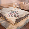 HOLIDAY Skateboarding Through the Holidays Velveteen Plush Blanket