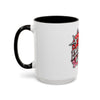 Red Heart Chrome Eye Colorful Mug 11oz & 15oz