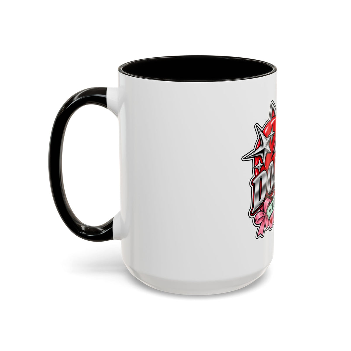 Red Heart Chrome Eye Colorful Mug 11oz & 15oz