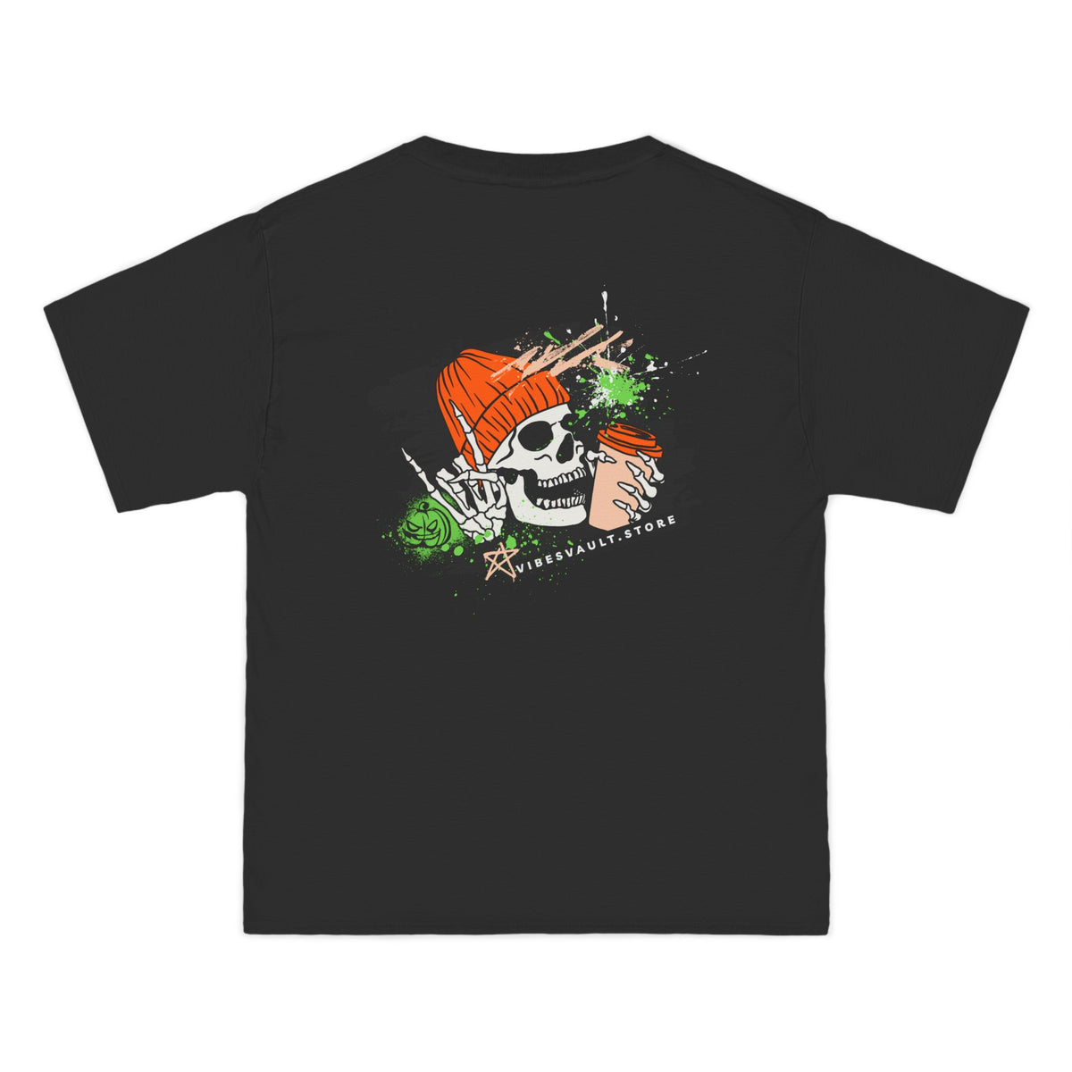 Love Fall Skull Coffee Rock - T-shirt Top - Retro Graphic Tee - Fall Halloween 2026