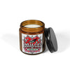 Red Heart Chrome Eye Amber Jar Soy Candle