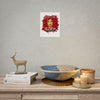 Rose Mosaic Portrait Rolled Poster