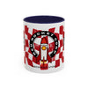 Coffee Mug — Red Rocket Corp Retro Rocket Logo Accent Mug (11/15oz)