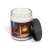 Cozy Fireplace Cat Scented Soy Candle – 9oz Relaxing Home Fragrance