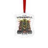 Acrylic Ornament — "Wonderful Time of the Year" Speaker Stack Christmas Ornament