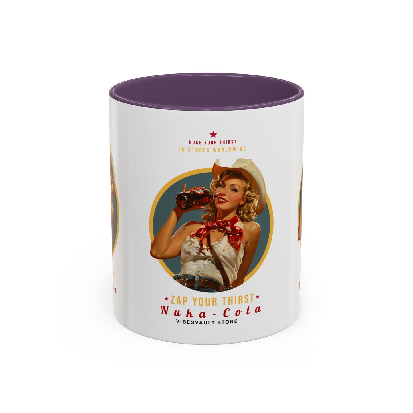 Apocalyptic Anime Coffee Mug — Nuka Cola Soda Girl Accent Mug (11/15oz)