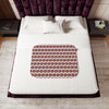 Red Roses Chrome Portrait Sherpa Blanket