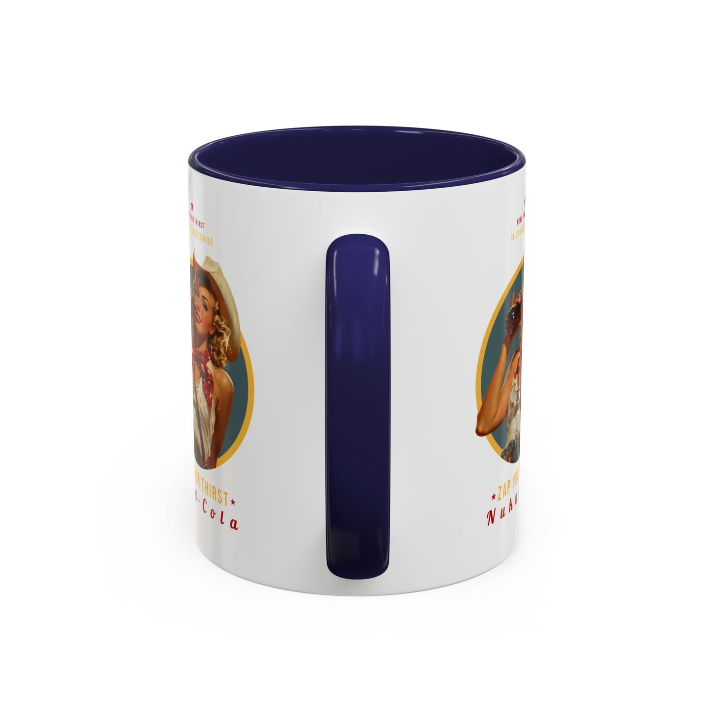 Apocalyptic Anime Coffee Mug — Nuka Cola Soda Girl Accent Mug (11/15oz)