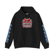 Red Heart Chrome Eye Gildan Heavy Blend Hoodie