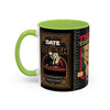 3 Book Covers Retro Vampire, Death and Black Cats Mug — Two-Tone Accent 11/15oz - Fall Halloween 2026