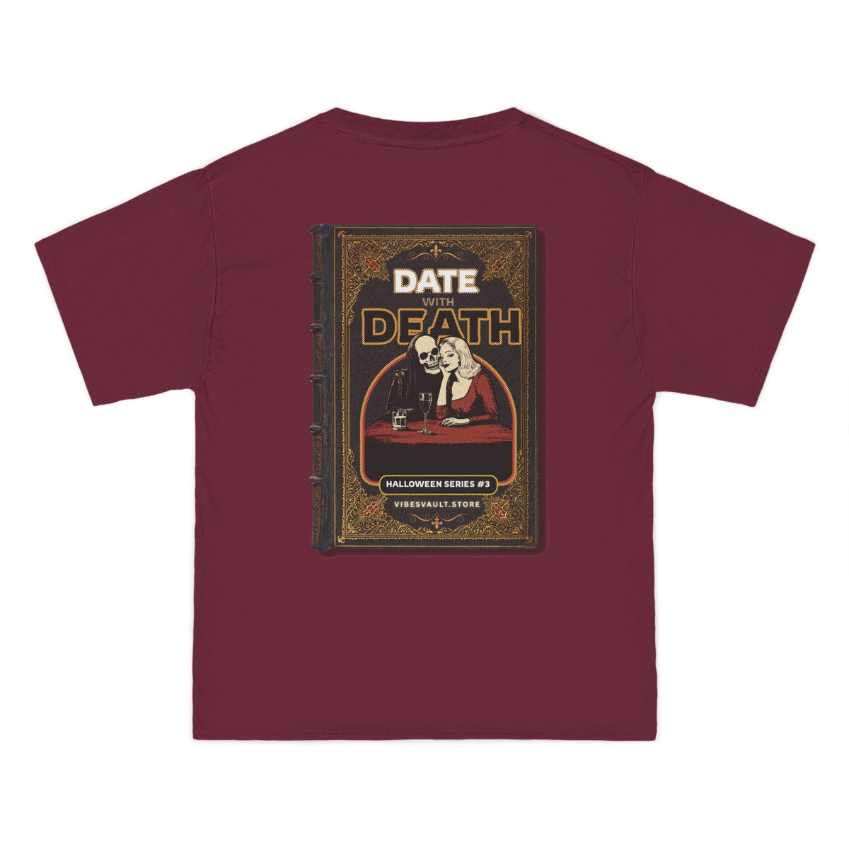 Date With Death Book Shirt - T-shirt Top - Retro Graphic Tee - Fall Halloween 2026