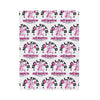 No Lifts No Gifts Gym Girl Velveteen Plush Blanket