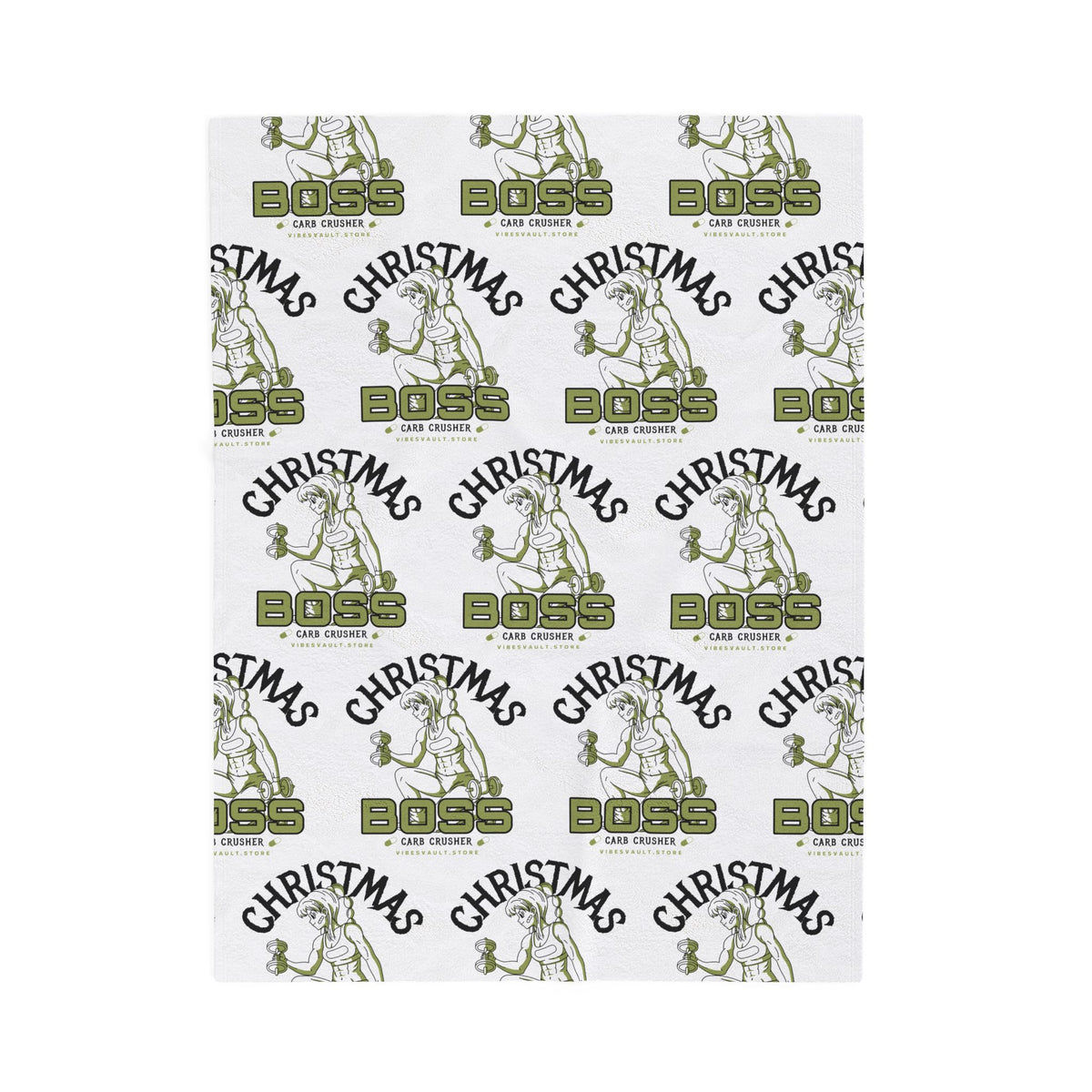 Boss Gym Girl Velveteen Plush Blanket