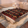 Howdy Holidays Cowboy Christmas Velveteen Plush Blanket
