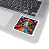 Sticker Rainbow UFO Space