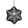 Black Gray Goth Skull Snowflake Christmas Ornament 1pc, 3pcs, 5pcs, or 10pcs