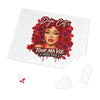Rose Mosaic Portrait Jigsaw Puzzle with Tin