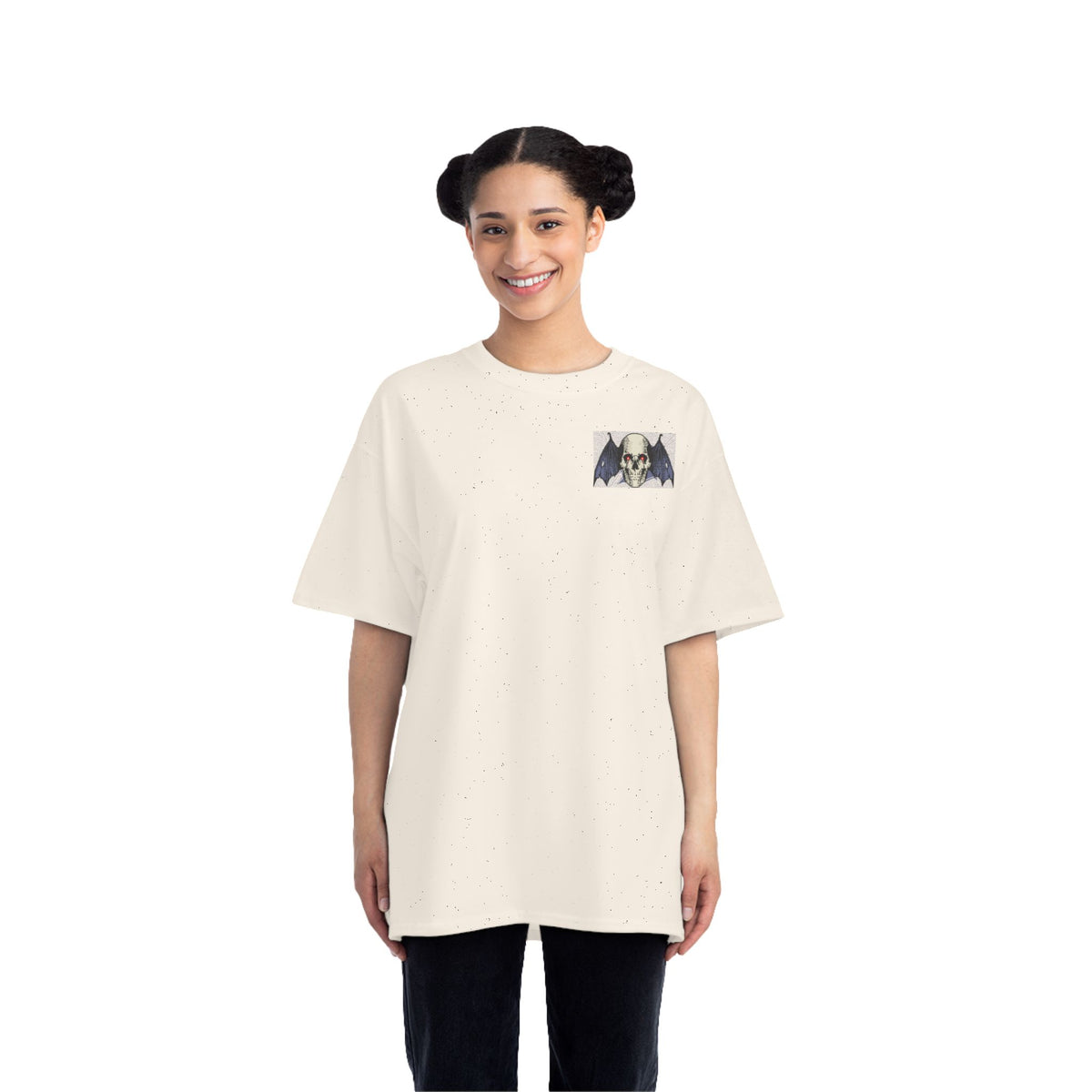 "Locked in on that Pussy" Humor Bat Skull - T-shirt Top - Retro Graphic Tee - Fall Halloween 2026