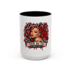Red Roses Chrome Portrait Colorful Mug 11oz & 15oz