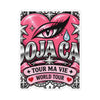 Pink Heart Chrome Eye Custom Shape Magnet