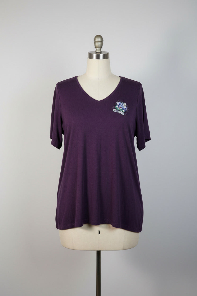 Purple Beetlejuice Graphic Shirt Plus Size