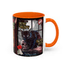 3 Book Covers Retro Vampire, Death and Black Cats Mug — Two-Tone Accent 11/15oz - Fall Halloween 2026